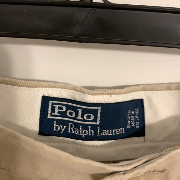 Polo by Ralph Lauren flat front shorts - Khaki- 35 - Picture 2 of 6